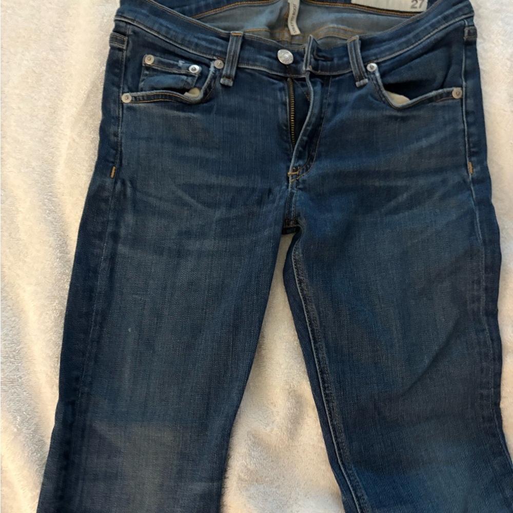 Citizens Of Humanity Dark Blue Straight Leg Jeans
